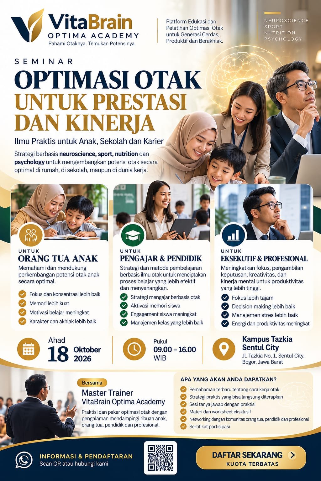 Seminar Optimasi otak untuk prestasi dan kinerja